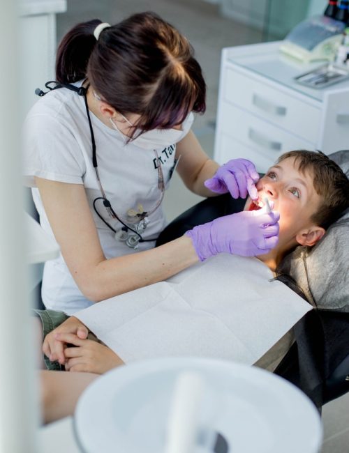 Children's,Dentistry.,First,Examination,At,The,Dentist.,A,Cute,Handsome